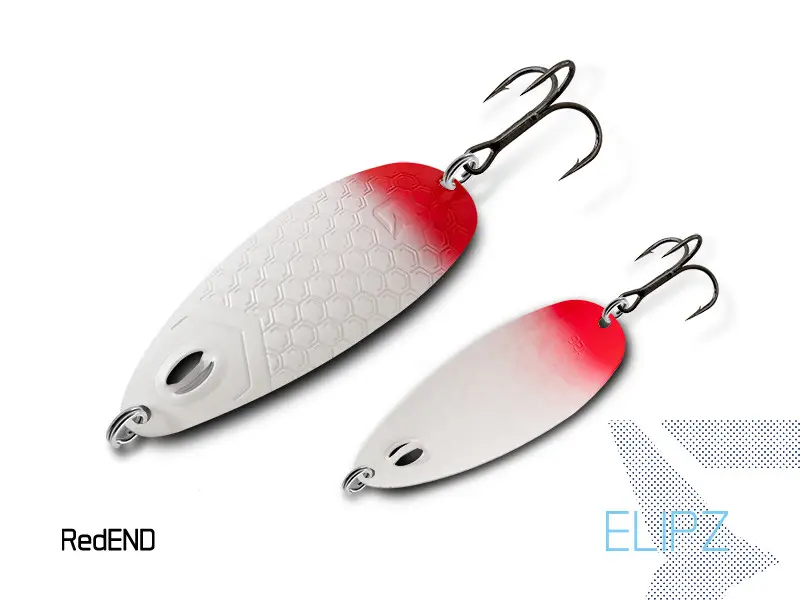 Cel mai vândut Lingurita Oscilanta Delphin Elipz FullScale,RedEnd, 7.5cm, 12g