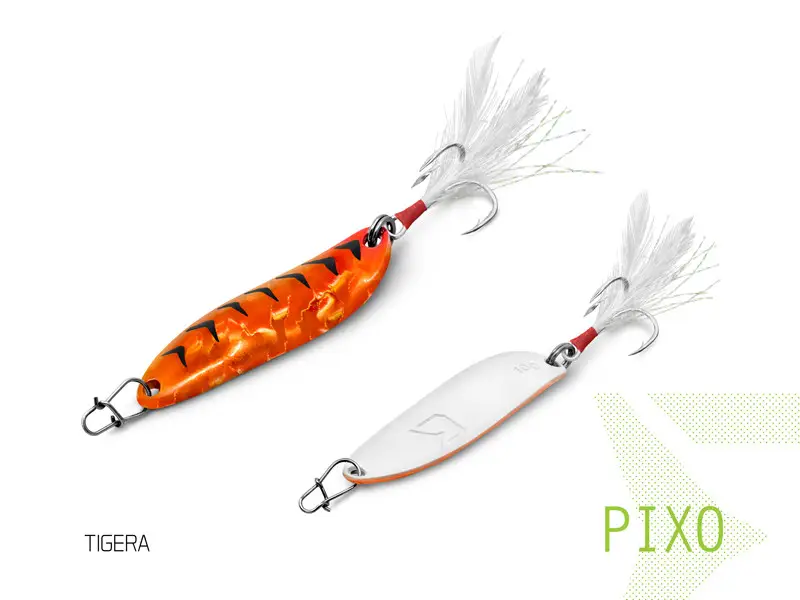 Cel mai vândut Lingura Oscilanta Delphin Pixo, Culoare Tigera, 10g