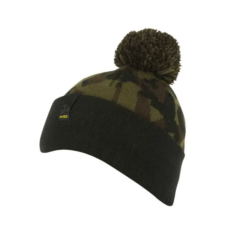 Ofertă exclusivă Caciula Avid Carp Black Camo Bobble Hat