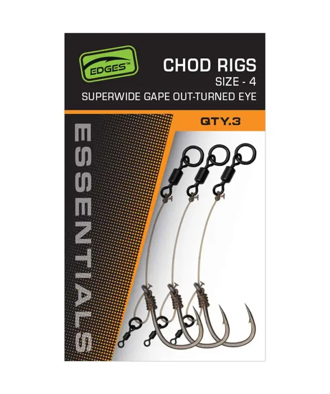 Montura Pescuit Fox Edges Super Wide Gape Chod, 3buc/cutie Cumpărături sigure