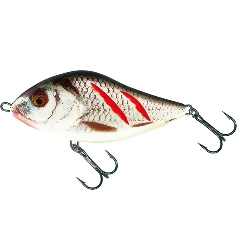 Disponibil imediat Vobler Salmo Slider Floating, Wounded Real Grey Shiner, 7cm, 17g