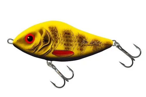 Cel mai vândut Vobler Salmo Slider 12, Black Widow PP Sinking, 12cm, 70g