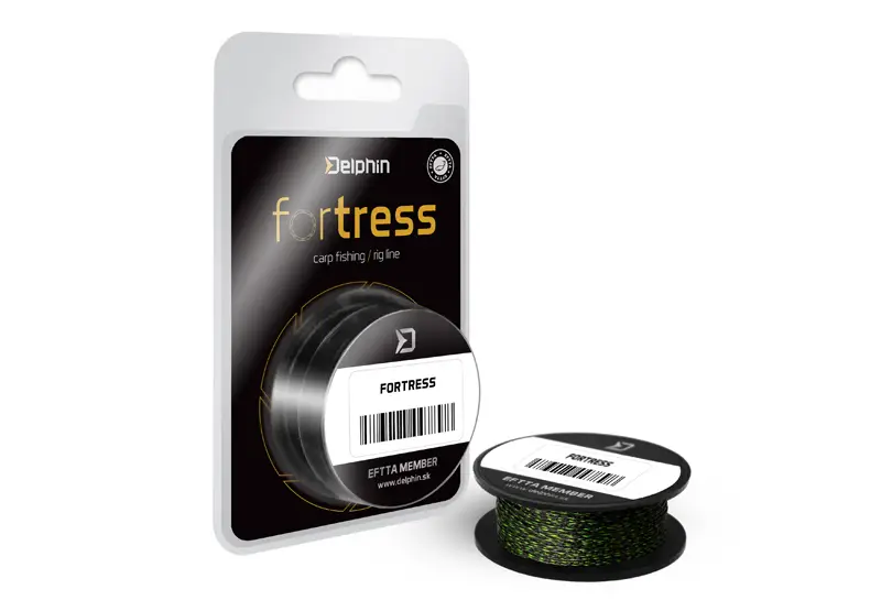 Reducere specială Fir Textil Delphin Hookline FORTRESS, Negru-Verde, 20m