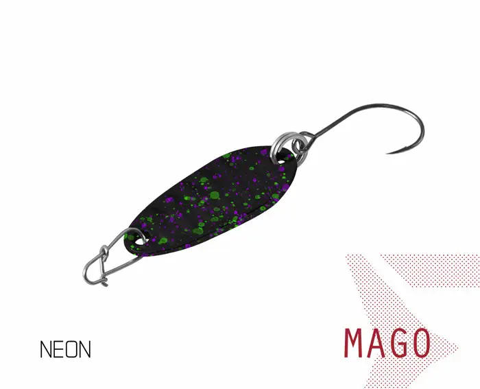 Lingurita Oscilanta Delphin MAGO, 2.4cm, 2g, Culoare Neon Livrare expres