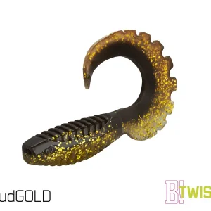 Calitate înaltă Twister Delphin TWISTA UVs, 10cm, 5buc/plic, Culoare MudGold