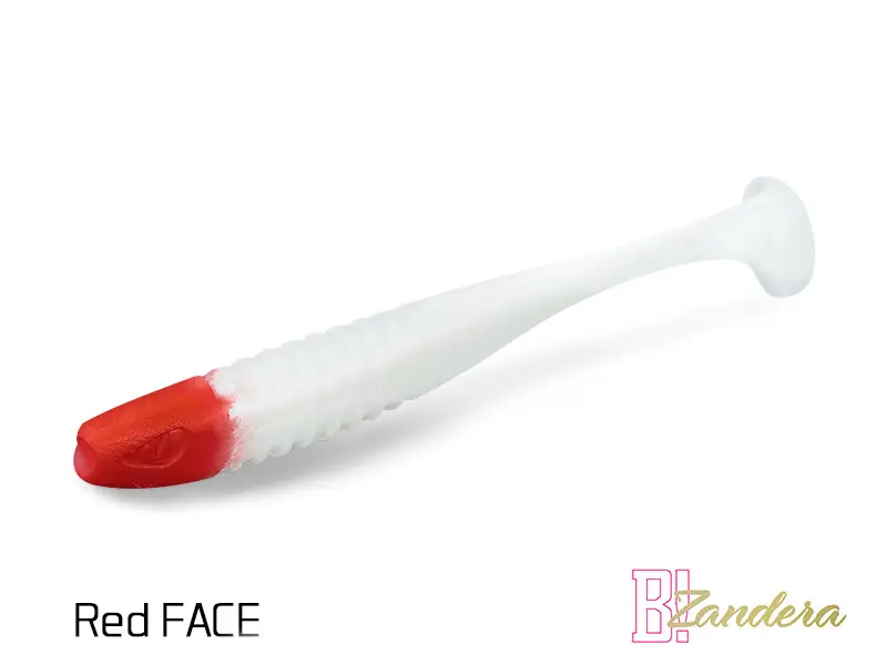 Popular Shad Delphin ZANDERA UVs, 12cm, 5buc/blister, Culoare Redface