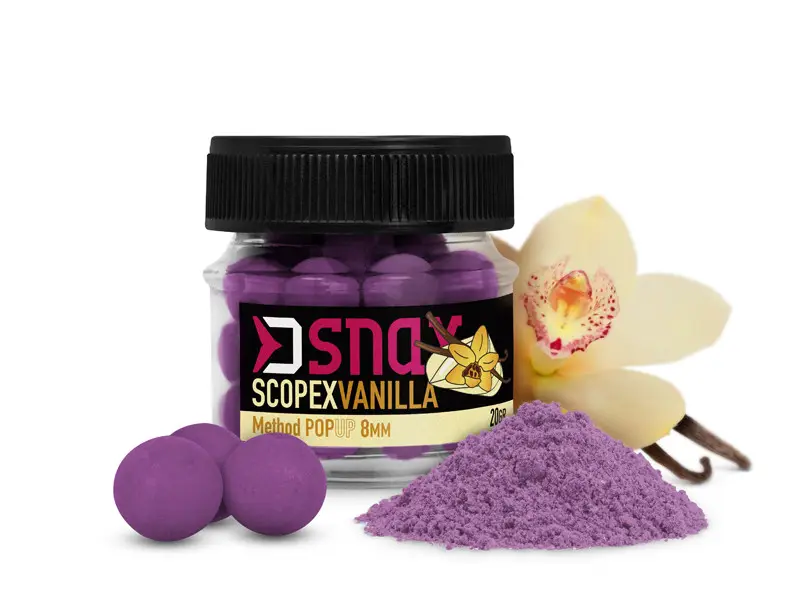 Pop Up Delphin D Snax Method, 10mm, 20g/borcan, Scopex-Vanilie Doar azi