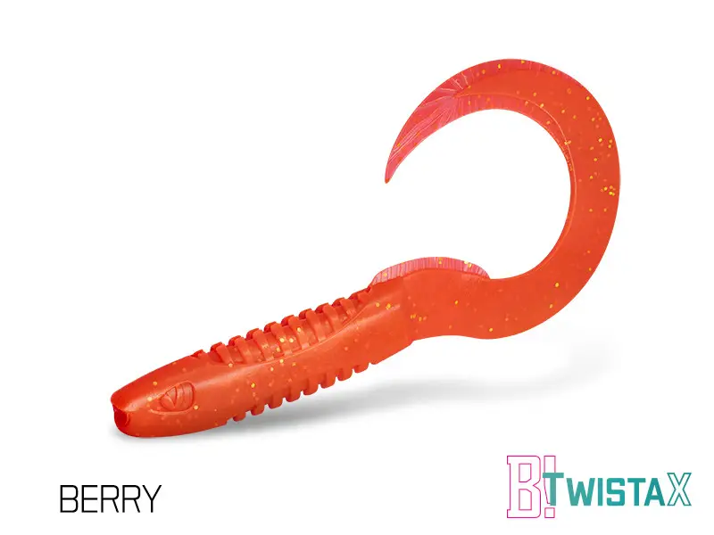 Twister Delphin Twistax Eeltail UVS, 15cm, 5buc/plic, Culoare Berry Livrare expres