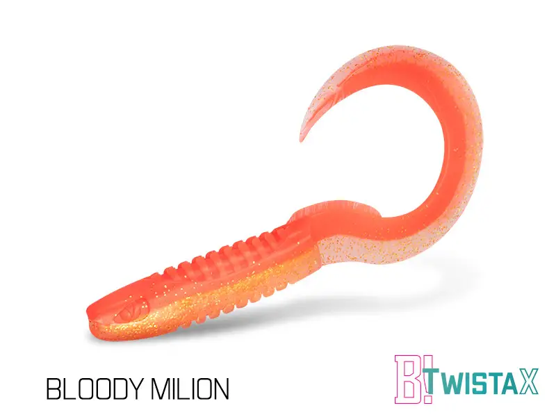 Cumpără acum Twister Delphin Twistax Eeltail UVS, 6cm, 5buc/plic, Culoare BloodyMilion