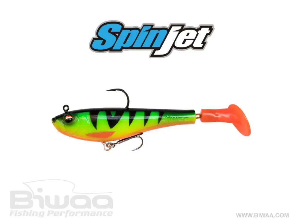 Swimbait Hibrid Biwaa Spinjet 4",Culoare Fire Tiger, 10cm, 18g Super ofertă