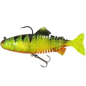 Swimbait FOX Rage Replicant Jointed, UV Perch, 15cm, 60g Ofertă specială