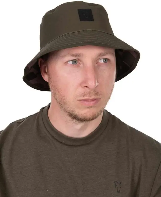 Palarie Fox Reversible Bucket Hat, Khaki-Camo Preț promoțional