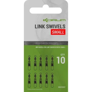 Varteje cu Agrafa Korum Smokescreen Link Swivels, 10buc/plic Livrare expres