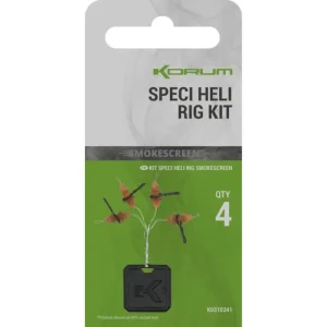 Plată securizată Agrafa Rapida cu Opritor Korum Smokescreen Speci Heli Rig Kit – 4 buc/plic