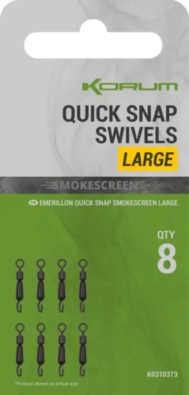 Ieftin Agrafa rapida Korum Smokescreen Quick Snap Swivel