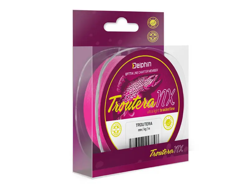 Fir Textil Delphin Troutera NX, Roz, 135m Expediere rapidă