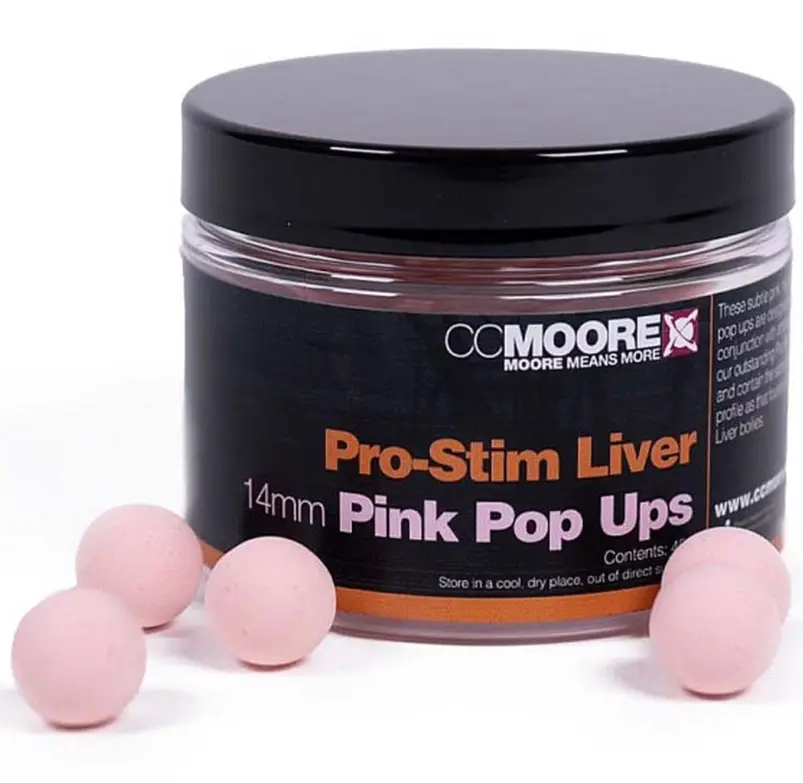 Pop-Up CC Moore Pro-Stim Liver, 14mm, 45buc/borcan, Roz Livrare expres