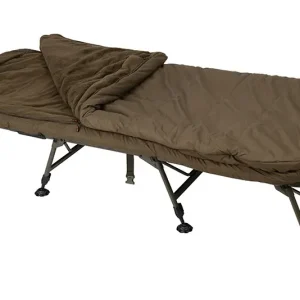 Comandă acum Pat Pescuit cu Sac de Dormit Fox Flatliner X MF8 – 8 picioare ,sac 5 sezoane
