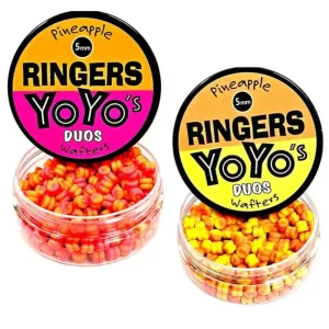 Livrare rapidă Wafters Ringers Yoyo`s Duos Pineapple 5mm, Roz-Portocaliu