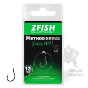 Cumpără online Carlige ZFish Method Feeder Pro 1 - Acoperite Teflon, Marimi 6-14
