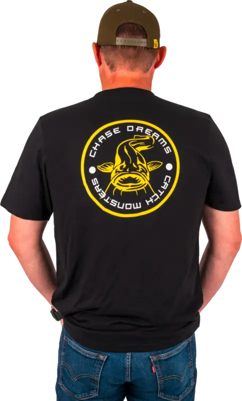 Transport gratuit Tricou BLACK CAT Black Tee Chase Dreams,Negru