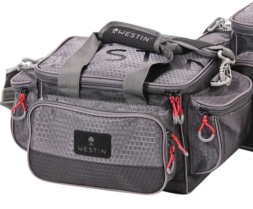Ofertă Geanta Accesorii Westin W4 Lure Loader + 4 Cutii, Small, Titanium Black, 43x25x22cm