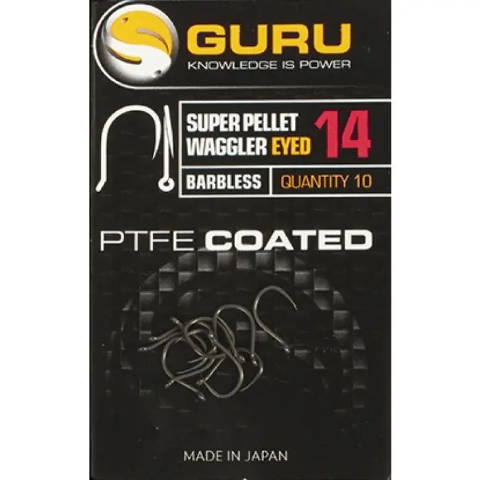 Carlige Guru Super Pellet Waggler Eyed Barbless, 10buc/plic Ieftin