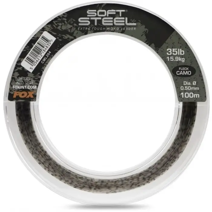 Reducere Fir Monofilament Fox Soft Steel Fleck Leader, Camo