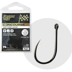 Comandă acum Carlige Benzar Mix Concourse Method Carp Fine Barbless, 8buc/plic