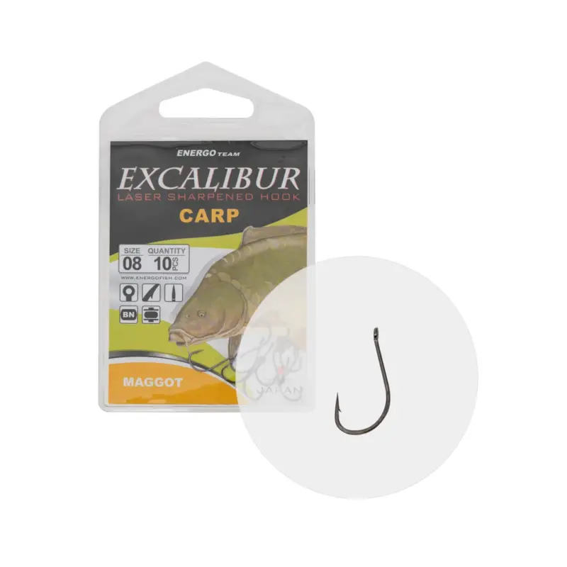 Preț mic Carlige EnergoTeam Excalibur Carp Maggot NS 10buc/plic