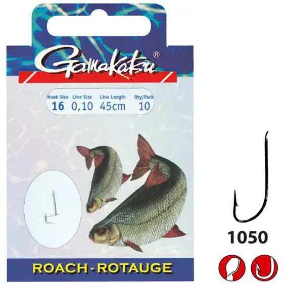 Carlige Legate Gamakatsu Roach, 10buc/plic Preferatul clienților