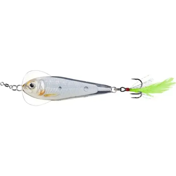 Expediere rapidă Lingura oscilanta LiveTarget Flutter Shad, Glow Pearl, 5cm, 11g