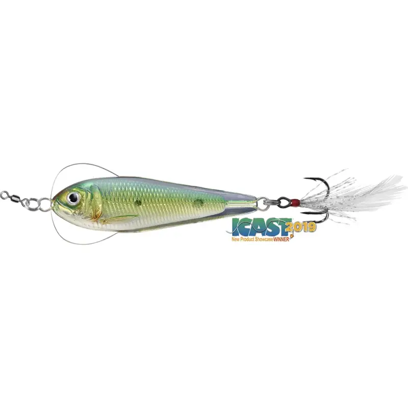 Lingurita LiveTarget Flutter Sardine, Gold Green, 6.5cm, 21g Livrare gratuită