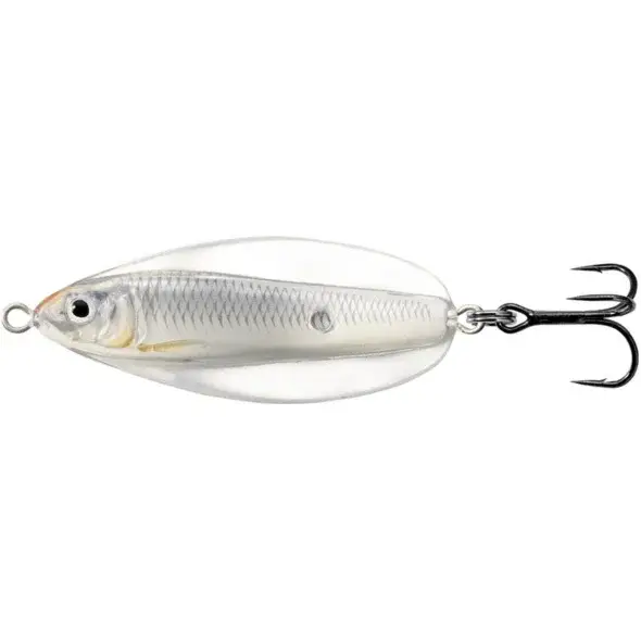 Plată sigură Lingura oscilanta LiveTarget Erratic Shiner, Glow Pearl, 6cm, 14g