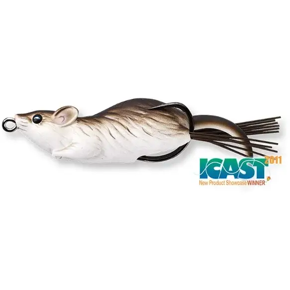 Soarece LiveTarget Hollow Body Mouse, Brown White, 9cm, 28g Preț redus