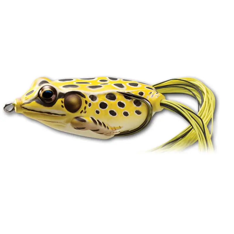 Vobler LiveTarget Hollow Body Frog, Yellow Black, 4.5cm, 7g Ultima șansă