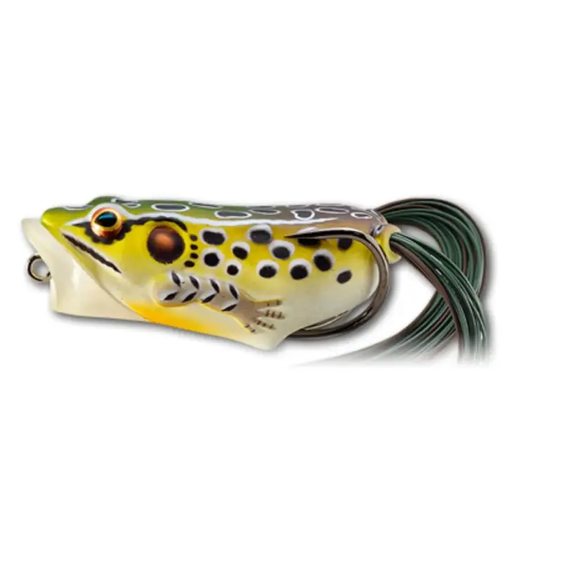 Vobler LiveTarget Hollow Body Frog Popper, Emerald Brown, 6.5cm, 14g Cumpărături sigure