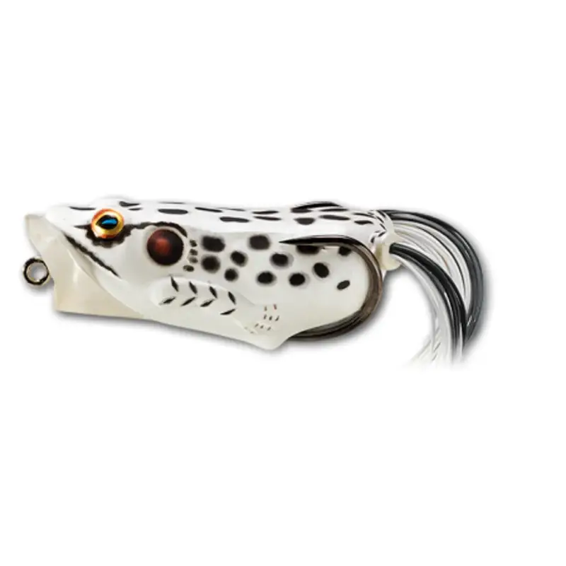 Ofertă specială Vobler LiveTarget Hollow Body Frog Popper, Albino White, 5.5cm, 11g