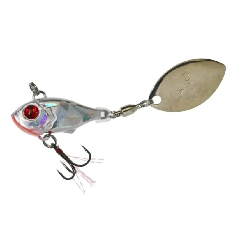 Cel mai bun preț Spinner Gunki Shocker VIB, White Holo, 2.9cm, 11.8g