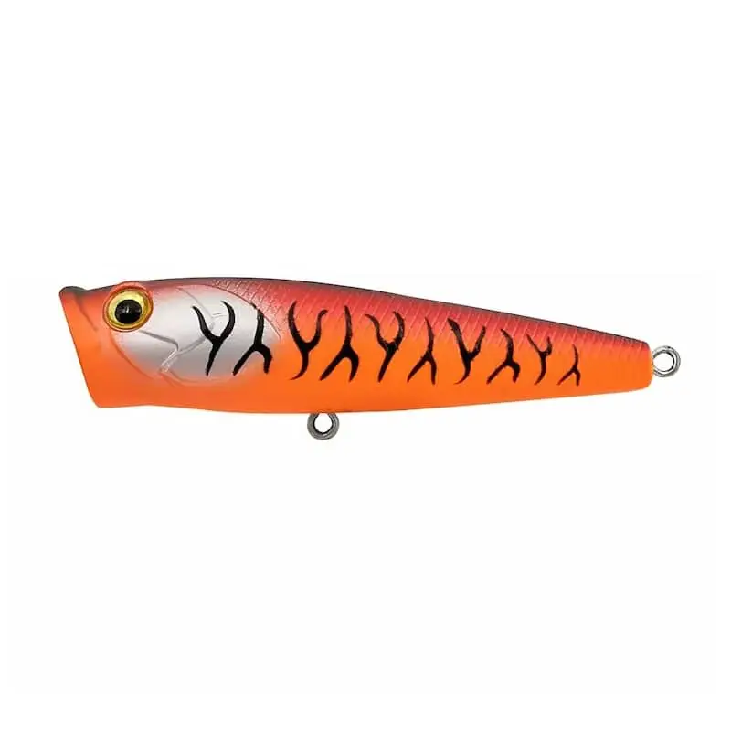 Vobler Mustad Burpy Popper, Orange Tiger, 6.5cm, 6.3g Premium