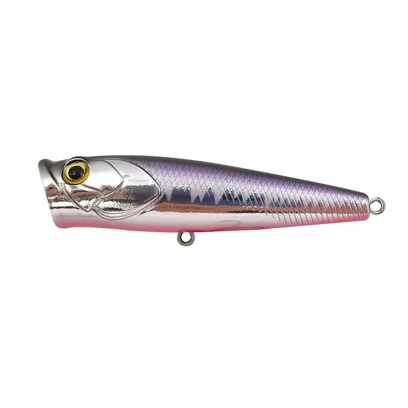 Vobler Mustad Burpy Popper, Chrome Purple, 6.5cm, 6.3g Ultima șansă