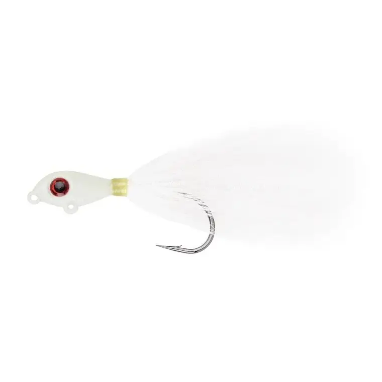Disponibil imediat Jig Mustad Big Eye Bucktail, Glow Green, 7g