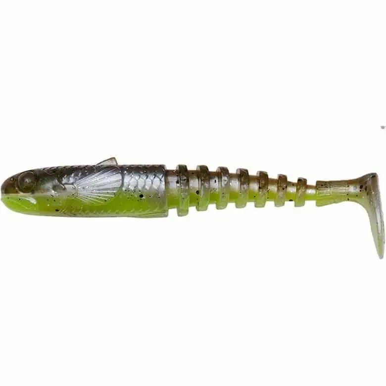 Discount Shad Savage Gear Gobster, Green Pearl Yellow, 7.5cm, 5buc