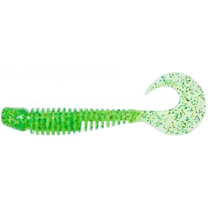 Promoție Grub Gunki CXL Tipsy-SXL, Lime Chart, 11.5cm, 5buc