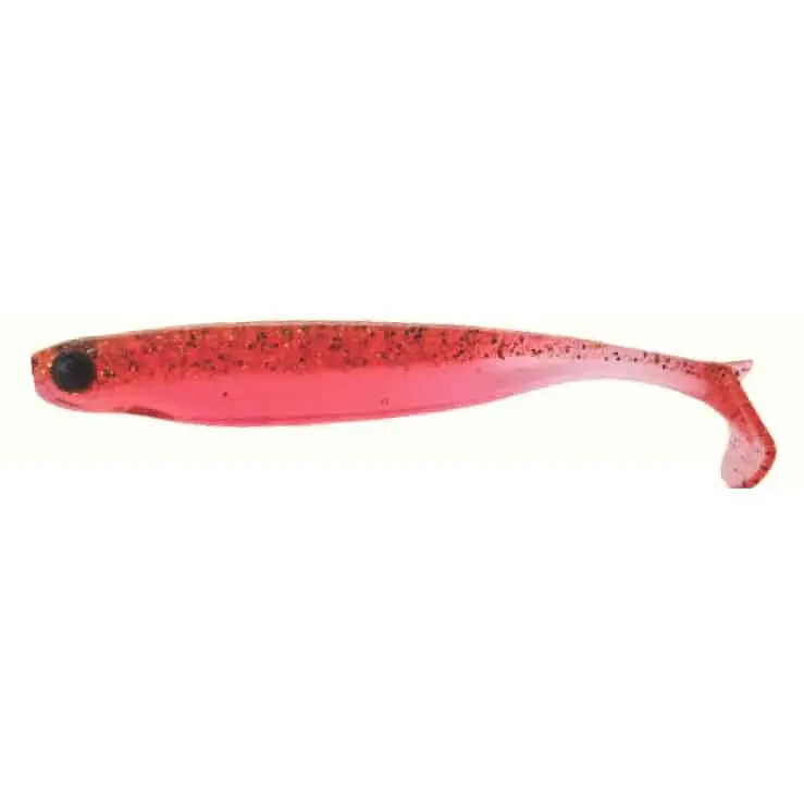 Shad Mustad Mezashi Z Minnow, Transparent Red, 8.8cm, 6buc Ieftin