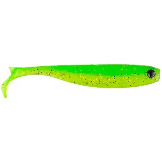 Cumpărături sigure Shad Mustad Mezashi Z-Tail Minnow, Chart & Chart, 7.6cm, 6buc
