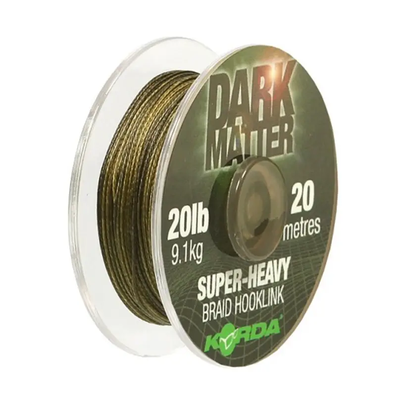 Fir Korda Dark Matter Super-Heavy Braid Hooklink, 20m Promoție