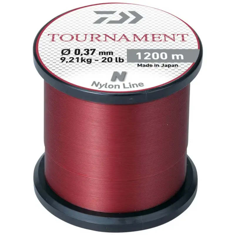 Cumpără online Fir Daiwa Tournament Nylon, Rosu, 0.20mm, 1200m