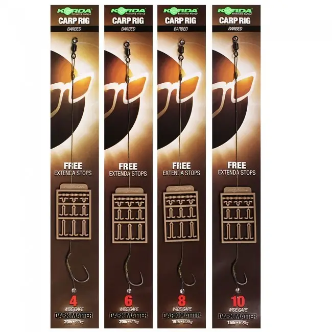 Reducere extra Montura Korda Carp Rig Dark Matter Wide Gape + Free Extenda Stops