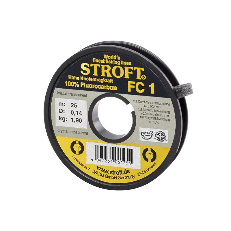 Fir fluorocarbon Stroft FC1, Translucid, 0.14mm, 25m Discount